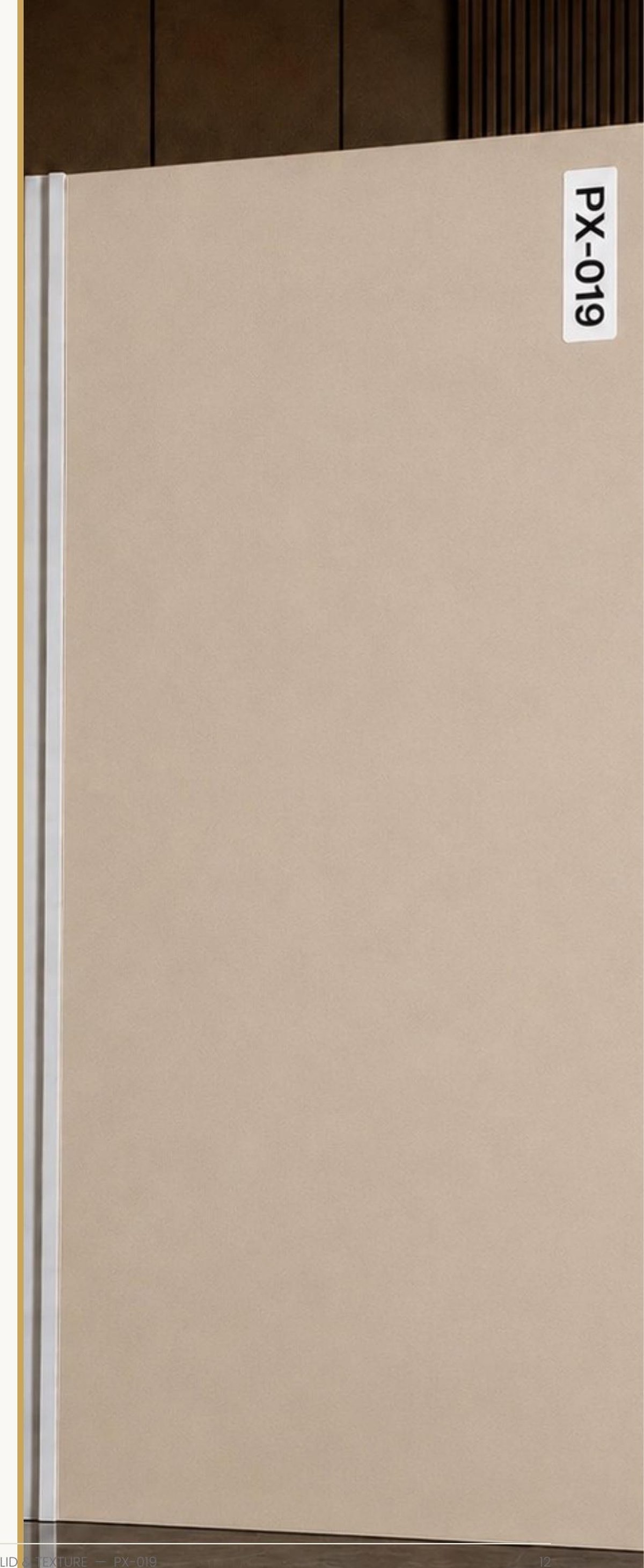 PX-019 carbon wall panel swatch